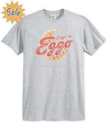 Eggo Logo - Heather Grey Men's Call Your Mother Vintage Eggo Logo T Shirt