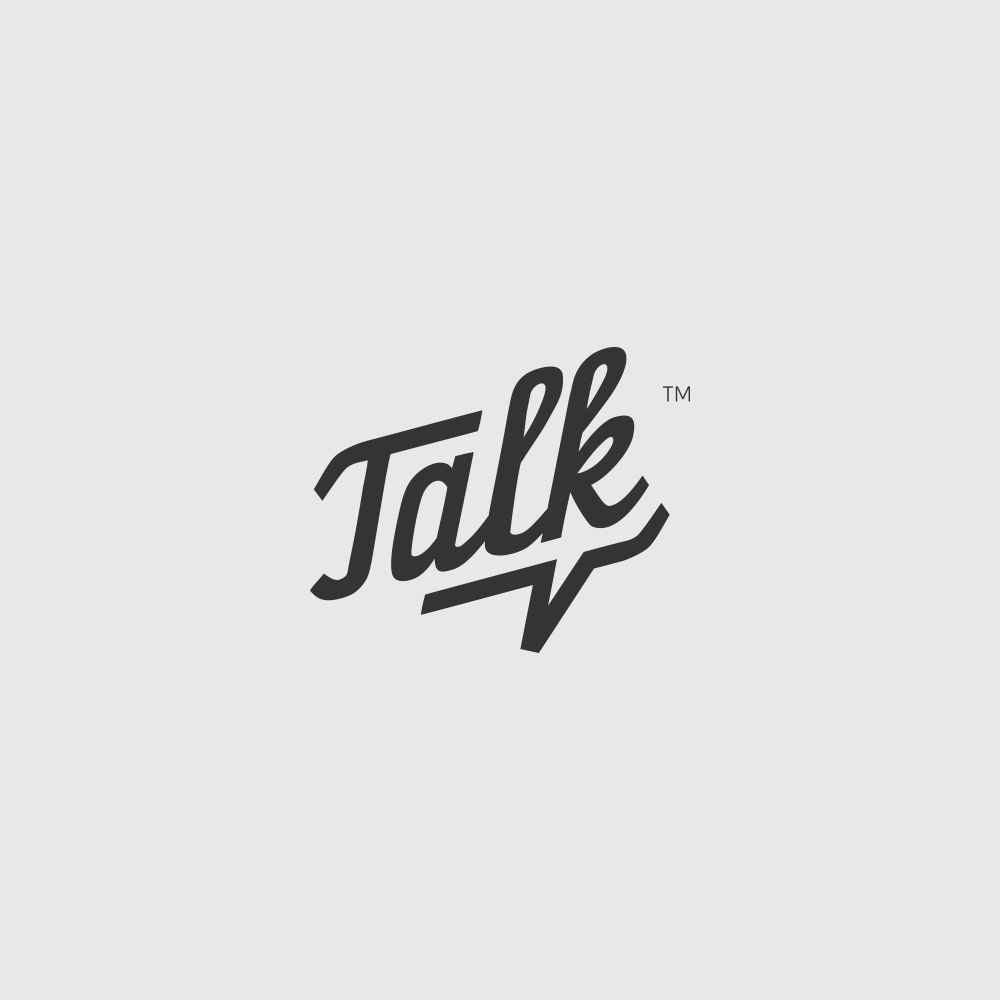 Google Talk Logo - Talk logo with a subtle speech bubble on. Logo Design Inspo