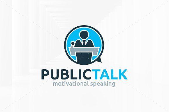 Google Talk Logo - Public Talk Logo Template ~ Logo Templates ~ Creative Market