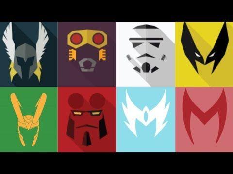 DC Character Logo - Guess All 35 Characters By Their Mask Challenge. Marvels And DC