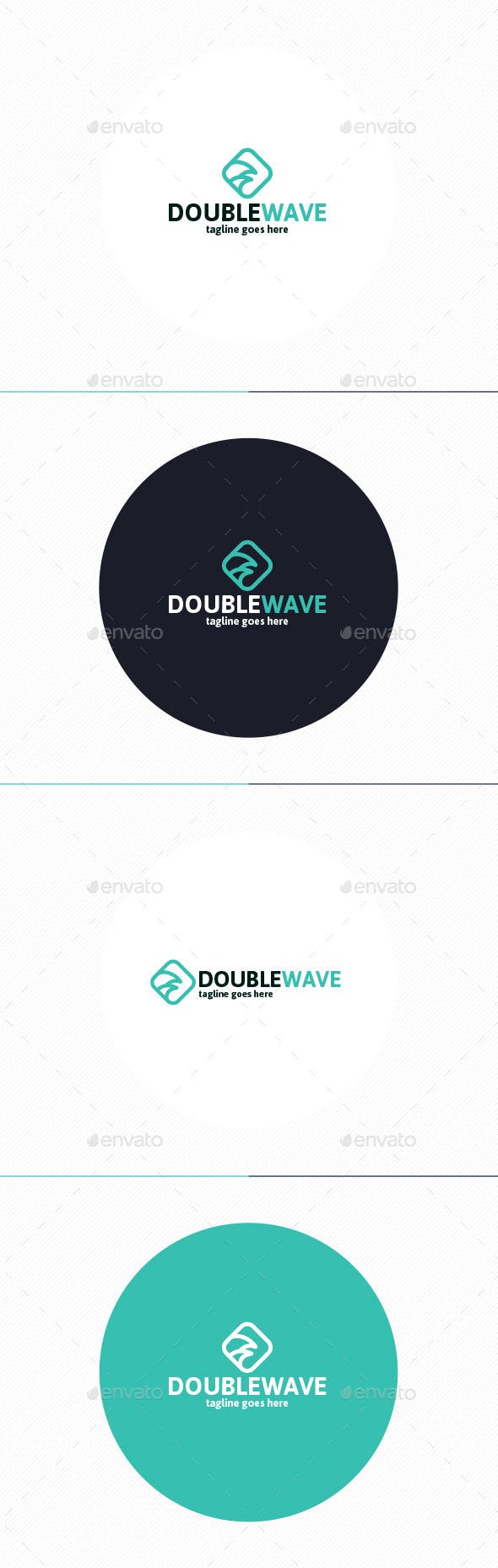 Double Wave Logo - Double Wave Logo by shaoleen | GraphicRiver