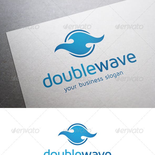 Double Wave Logo - Kayak Logo Templates from GraphicRiver