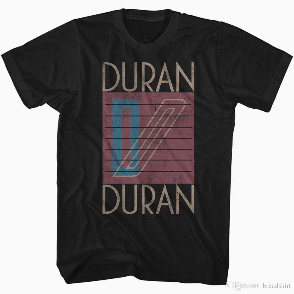 Double Wave Logo - Duran Duran Double D Logo T Shirt, 100% Cotton, Large, New Wave