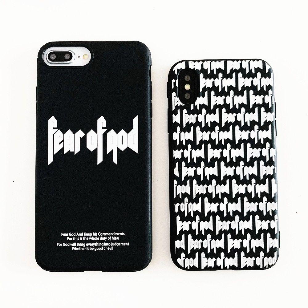 Fear God of Fashion Logo - Fashion Luxury Brand FEAR OF GOD Phone Case For iphone 6 6s 8 7 Plus ...