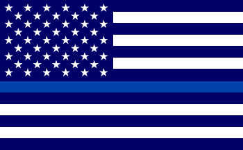 Red Blue U Logo - Thin Blue Line and Thin Red Line flags (U.S.)