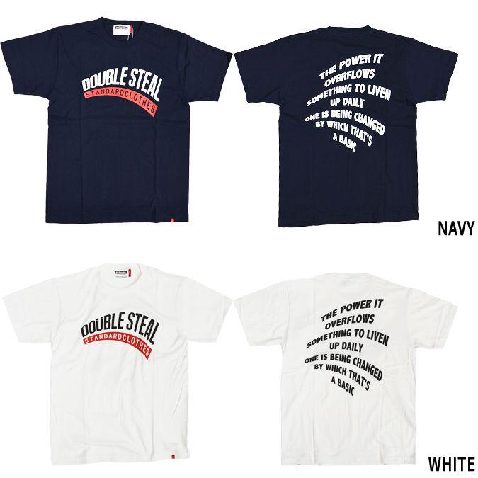 Double Wave Logo - NAKED-STORE: DOUBLE STEAL double steal WAVE LOGO S/S TEE T-shirt ...