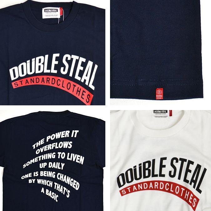 Double Wave Logo - NAKED STORE: DOUBLE STEAL Double Steal WAVE LOGO S S TEE T Shirt