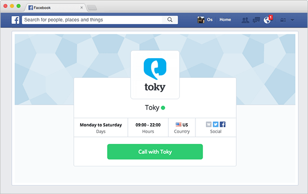 Facebook Home Logo - Receive live calls from your Facebook fans in your phone | Toky