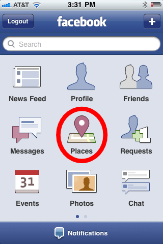 Facebook Home Logo - How to add a new place to Facebook places