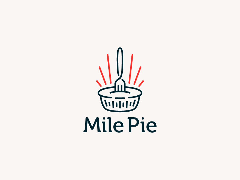 Pie Logo - Mile Pie Logo by Jared Brady | Dribbble | Dribbble