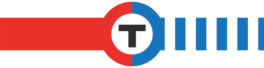 Blue and Red Line Logo - Red-Blue Connector — TransitMatters