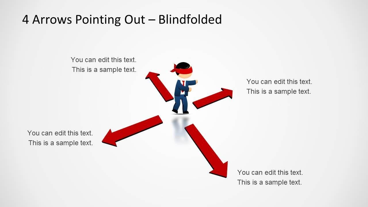 4 Arrows Pointing in Logo - 4 Arrows Pointing Out Template for PowerPoint - SlideModel