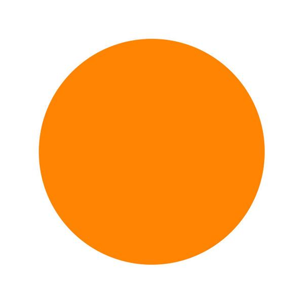 Yellow and Orange Circle Logo - Bright Orange Tattoo Ink - Intenze Tattoo Ink