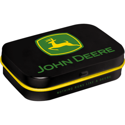 Small John Deere Logo - Nostalgic Art Tin Box & Mints John Deere Logo Black SMALL