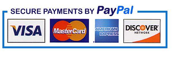 PayPal Credit Card Logo - Fine Art & Graphics Secure Checkout-African Maze - Fine Art & Graphics