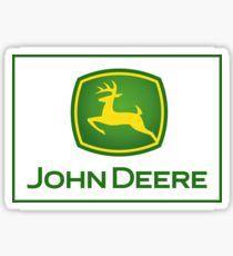Small John Deere Logo - John Deere Logo Stickers | Redbubble