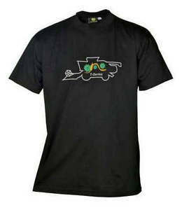 Small John Deere Logo - John Deere Mens Black T Series Combine T Shirt Small