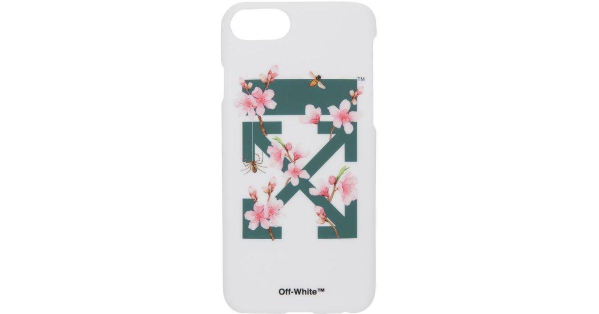 Flower Off White Virgil Logo - Lyst - Off-White c/o Virgil Abloh White Cherry Flowers Iphone 7 Case ...