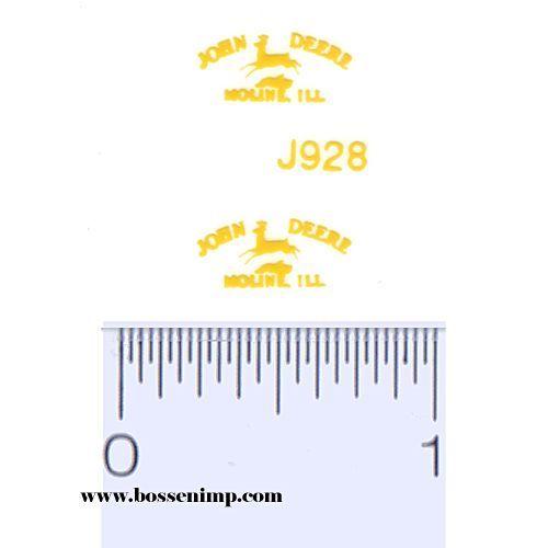 Small John Deere Logo - Decal John Deere Logo Old (yellow) Small