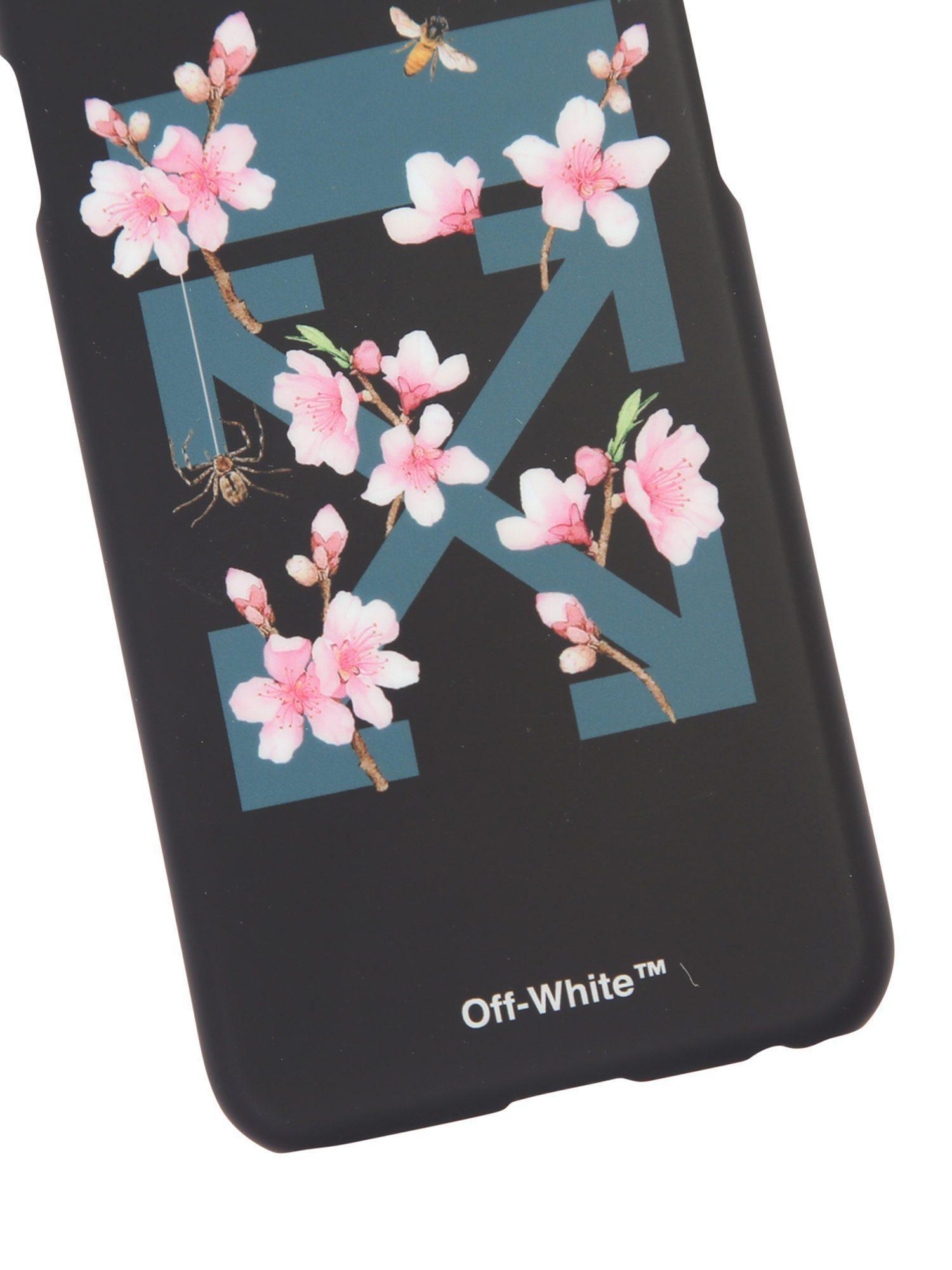 Flower Off White Virgil Logo - Lyst White C O Virgil Abloh Cherry Blossom Printed IPhone 7