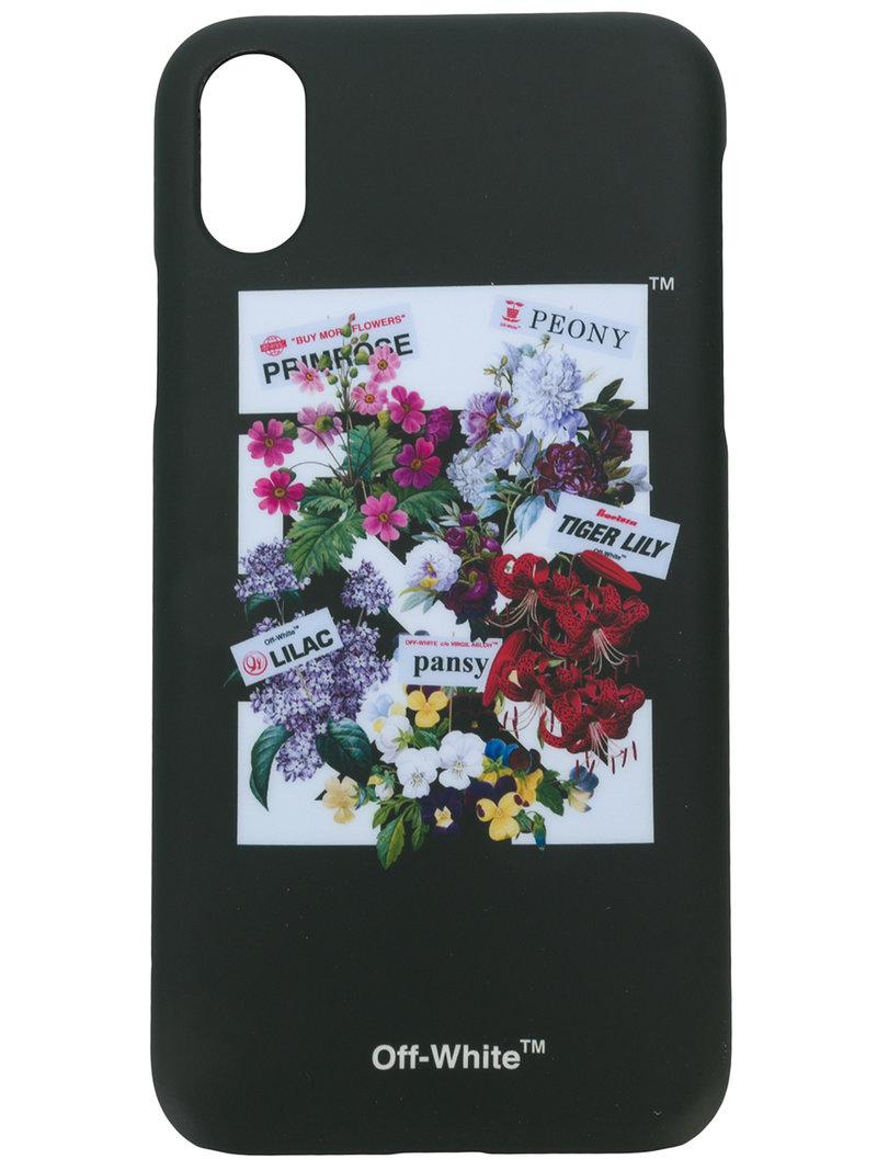 Flower Off White Virgil Logo - Lyst - Off-White c/o Virgil Abloh Flower Shop Print Iphone X Case in ...