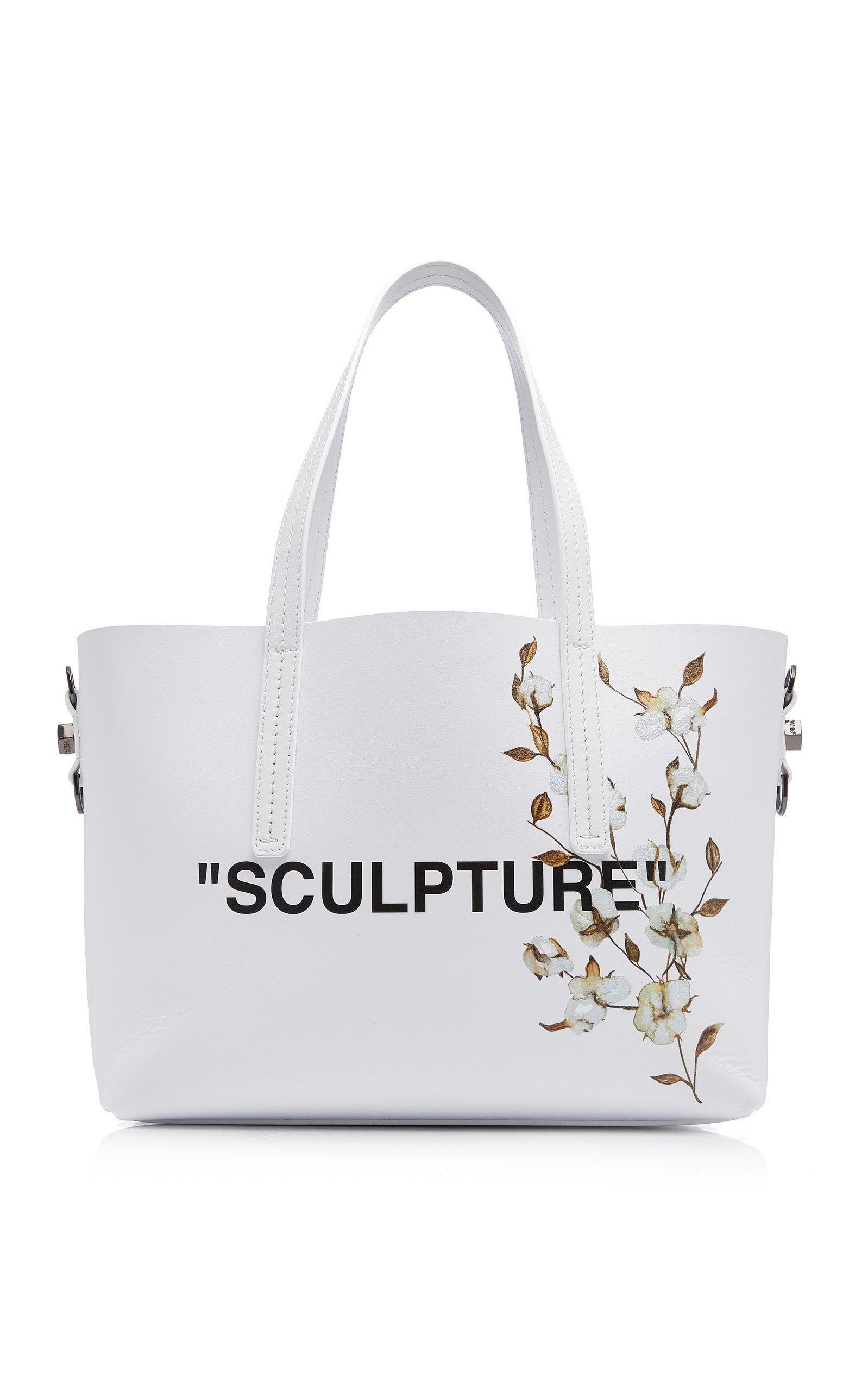 Flower Off White Virgil Logo - Off-White C/O Virgil Abloh Cotton Flower Shopper Bag in White - Lyst