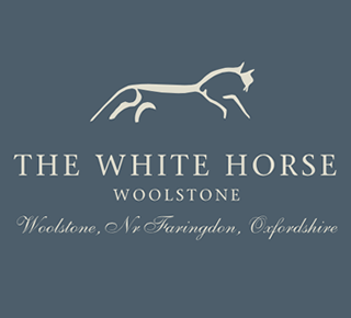 White Blue Horse Logo - Accommodation, Pub Uffington White Horse. Food Rooms Places To Stay