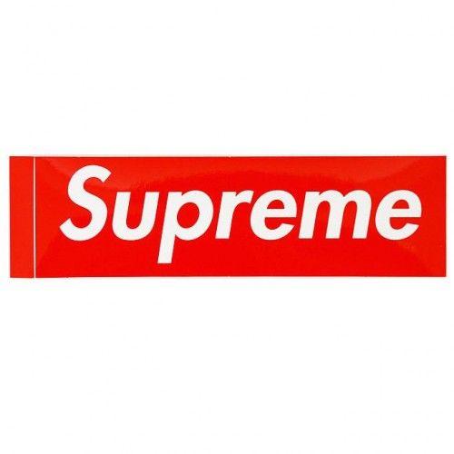 Empty Red Supreme Box Logo - Supreme Box Logo Sticker by Youbetterfly