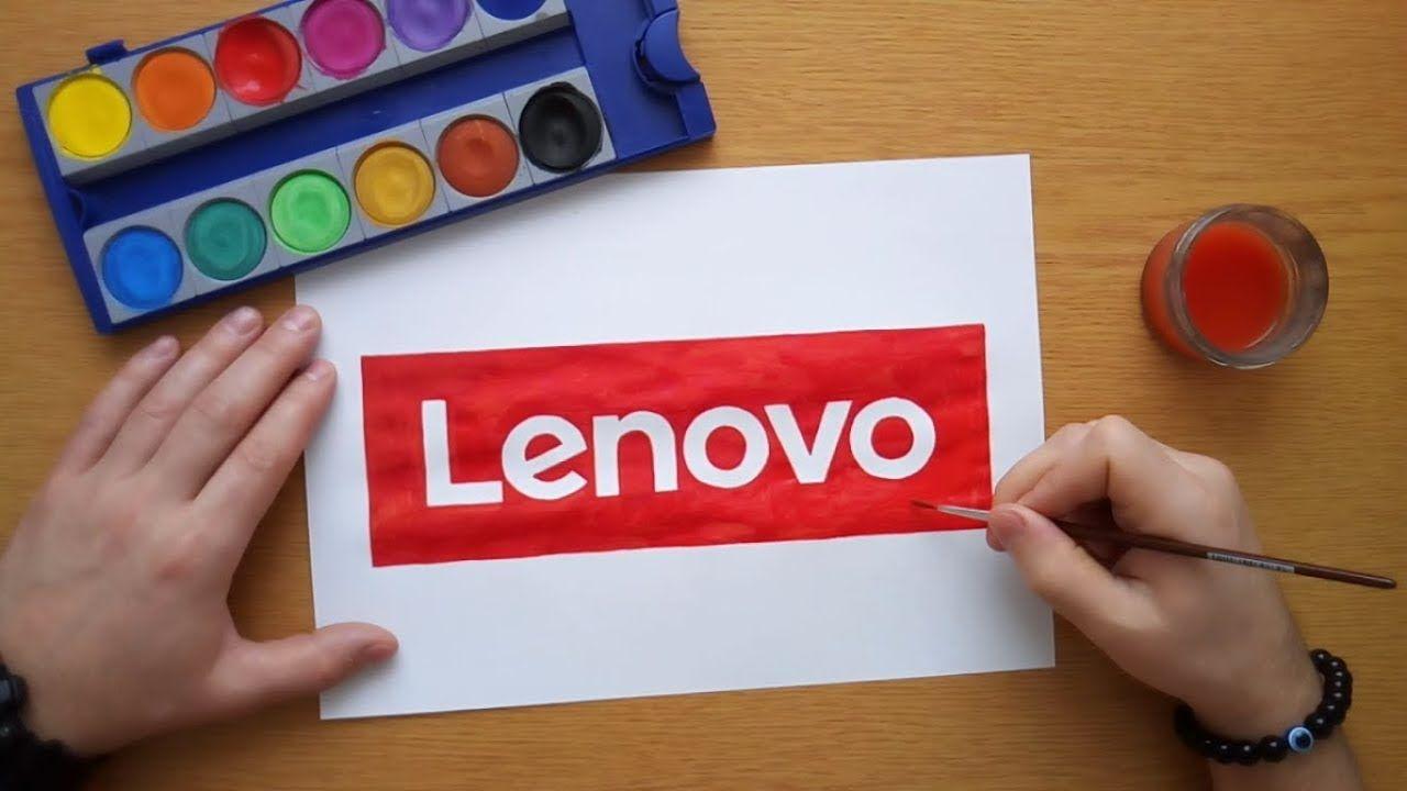 Red Lenovo Logo - How to draw the Lenovo logo - YouTube