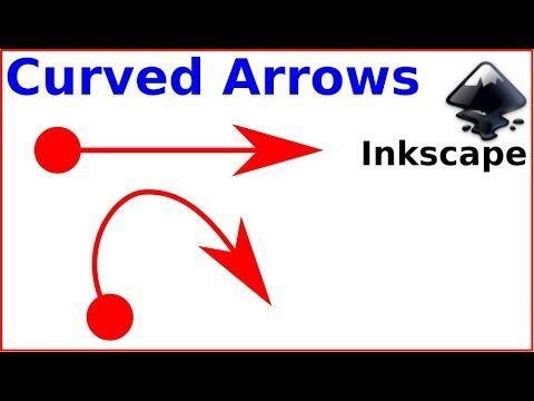 Curved Arrow Logo - How to draw a curved arrow in Inkscape - YouTube