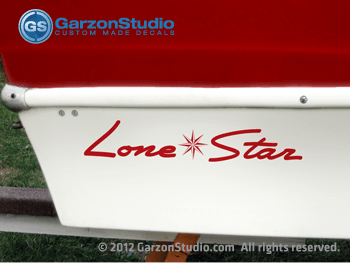 Continental Star Logo - Lone Star 1958 shooting star decal set