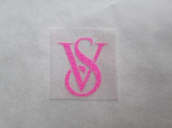Victoria Secret Pink Glitter Logo - Vs love pink iron on victoria secret logo glitter patch gold | Etsy