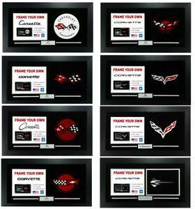 Corvette Generation Logo - Corvette Generation Emblem Flags - Frame Your Photo - C1, C2, C3, C4 ...
