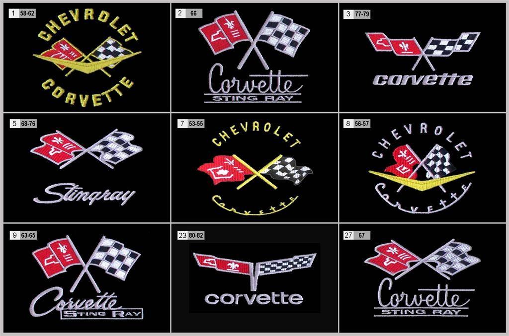 Corvette Generation Logo - Gray T-shirt Embroidered Generation Logo | Corvette Central