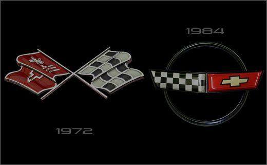 Corvette Generation Logo - Seventh Generation Corvette New Crossed Flags Car Logo Design