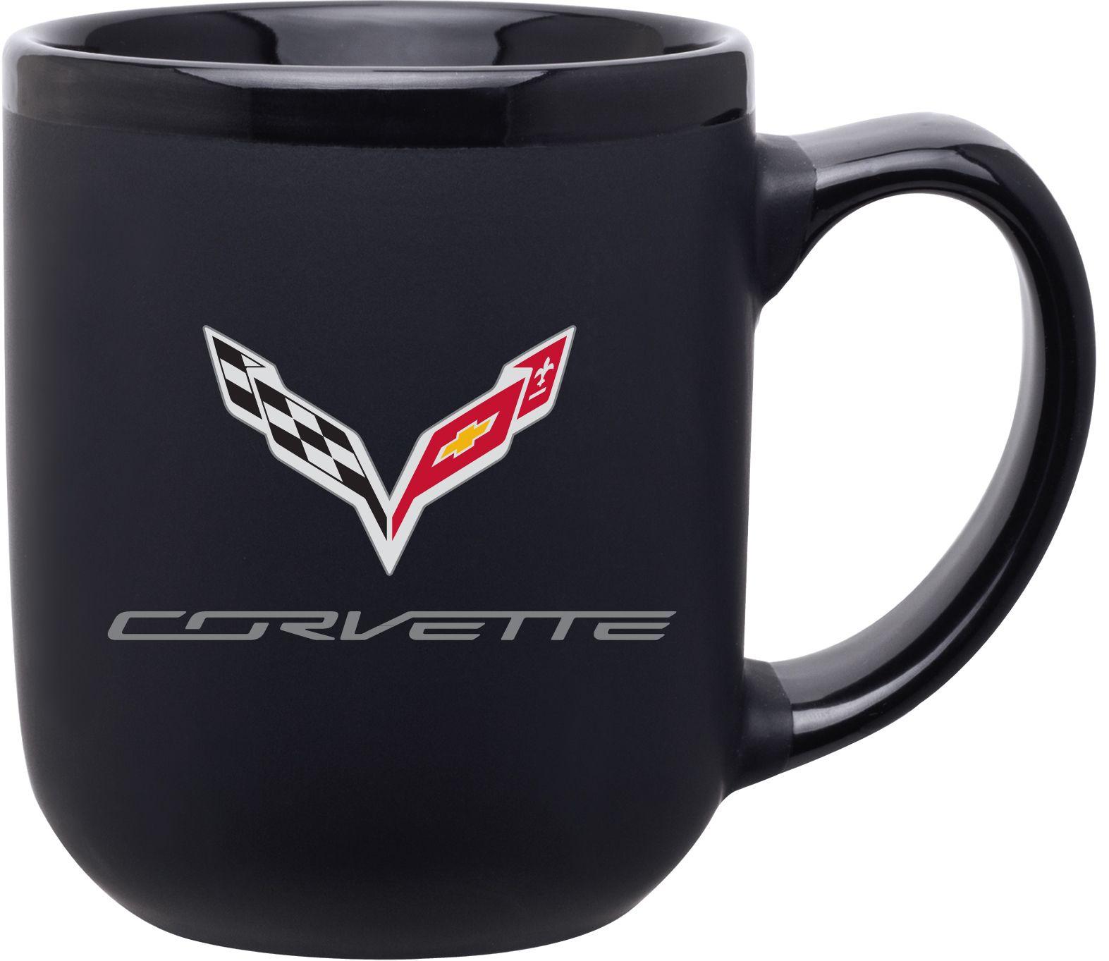 Corvette Generation Logo - Corvette Coffee Mug | C7 Logo | 7th Generation Corvette-ChevyMall