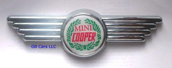 Classic Mini Cooper Logo - Great British Cars: Mini Cooper Wreath - Logo ONLY, Graphics & Logos ...