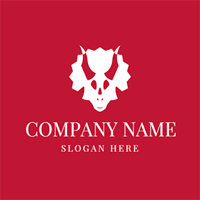 Red Dinosaur Head Logo - Free Dinosaur Logo Designs. DesignEvo Logo Maker