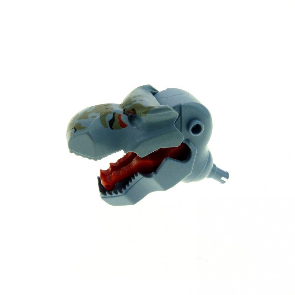 Red Dinosaur Head Logo - x Lego brick Sand Blue Dinosaur Head Tyrannosaurus Rex Jaw Bottom