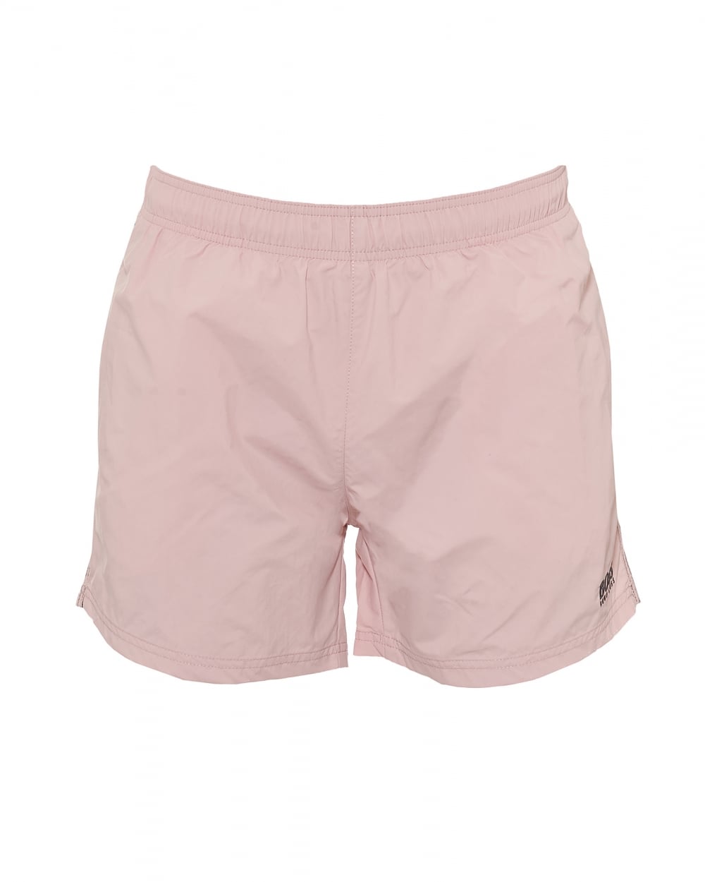 Pink Swimming Logo - Hugo Boss Body Mens Perch Swim Shorts, Plain Logo Pink Swimming Trunks