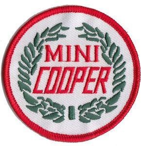 Classic Mini Cooper Logo - Classic MINI COOPER wreath embroidered patch | eBay