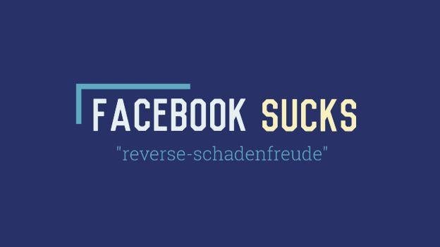 Reverse Facebook Logo - Facebook Sucks: “reverse-schadenfreude” | Everything Sucks