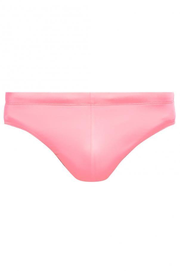 Pink Swimming Logo - There is a fan PINK Logo swimming shorts Diesel shop online JZWOFT