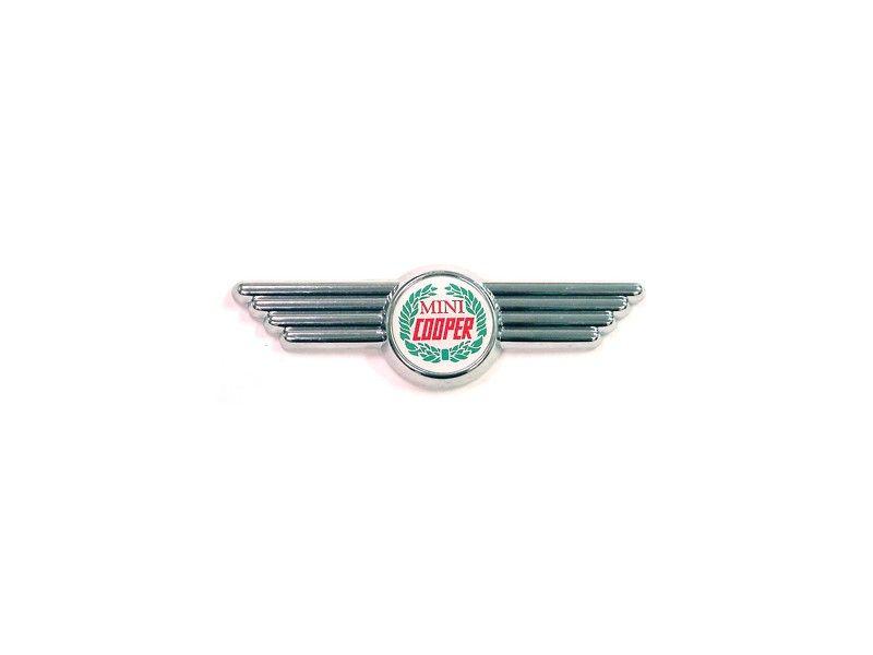 Classic Mini Cooper Logo - Classic Austin Mini Wreath Wings Badge Fits Rear B