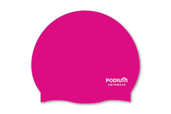 Pink Swimming Logo - pink-swimming-cap - Podium Swimwear