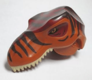 Red Dinosaur Head Logo - BrickLink - Part 98161c01pb01 : Lego Dino Head Tyrannosaurus rex ...