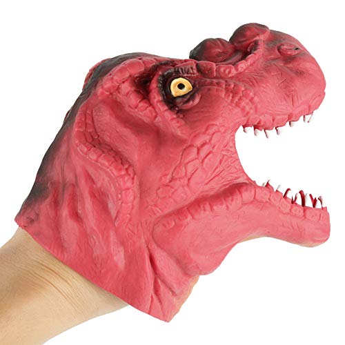 Red Dinosaur Head Logo - Fdit Dinosaur Head Hand Puppet Kids Parents Interactive Stories Role ...