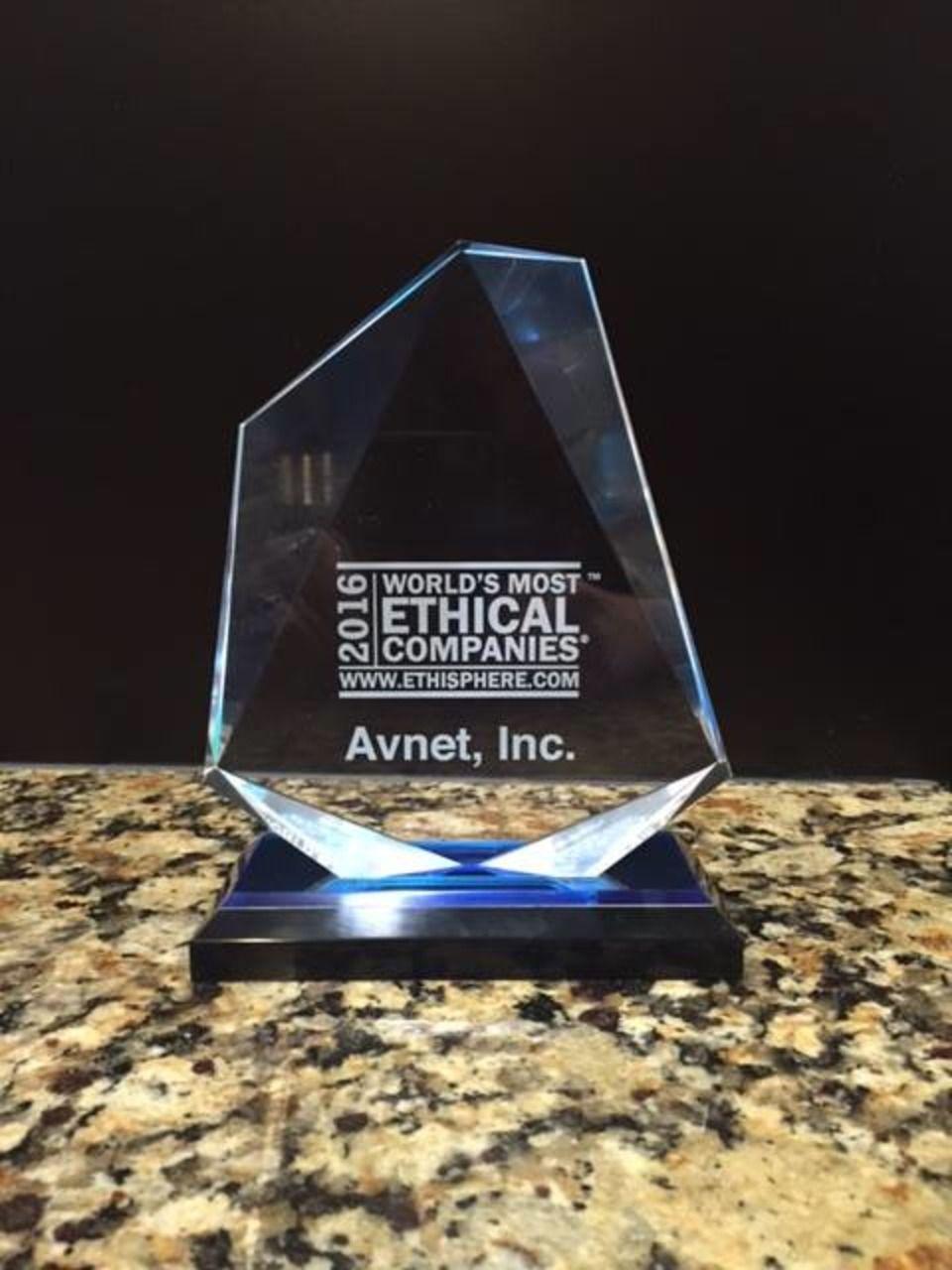 Ethisphere Award Logo - Avnet Named 2016 World's Most Ethical Company