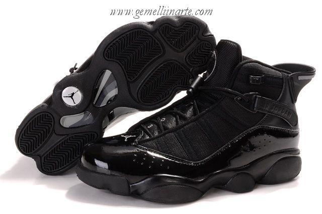 Black Jordan 23 Logo - Air Jordan 6 (Six) Rings - All Black jordans 23 jordan shoes online ...
