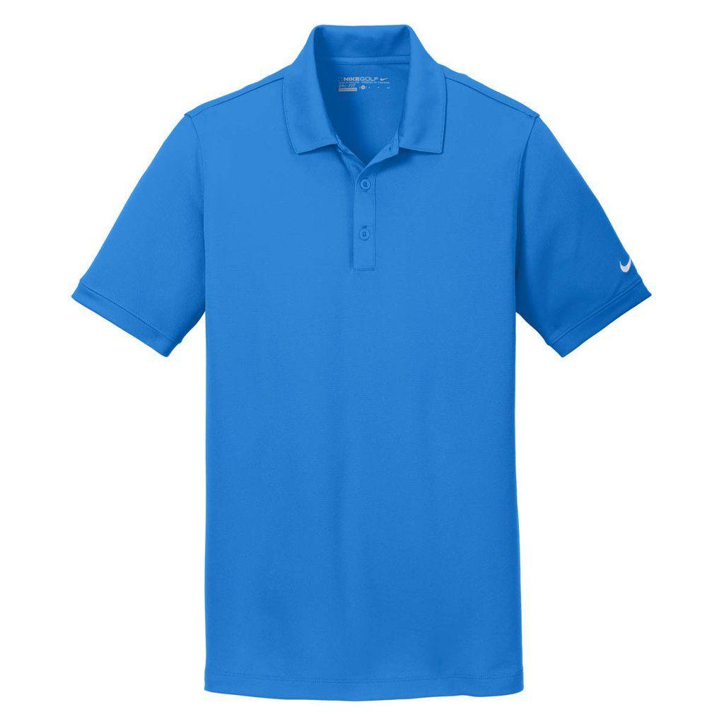 Light Blue Nike Logo - Nike Golf Men's Light Blue Dri-FIT Solid Icon Pique Polo